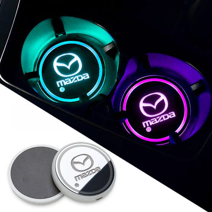 Discos LED de ambiente para interior personalizados multicolor (2 uds.)