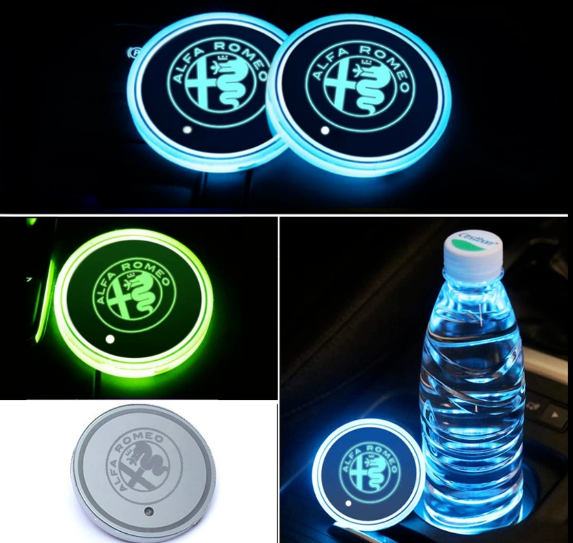 Discos LED de ambiente para interior personalizados multicolor (2 uds.)